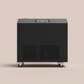 Front of the Peakspan SY Pro 1.0 HP ice bath chiller showing the 5-inch colour touchscreen and ventilation grille
