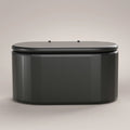 Peakspan RLL-CQ01B inflatable cold plunge tub closed, side view with the insulated lid fitted