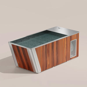 Peakspan YG-20-G5 All-In-One Ice Bath — Wood & Stainless