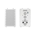 Peakspan RL120MAX-7CH red light panel front and back: dual-chip LED array on the face, cooling fans, power switch and ports on the rear