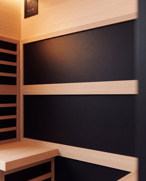 Peakspan SN-96121(AU)-900 Infrared Sauna — 1 Person — Macro detail, Peakspan