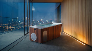 Peakspan YG-20-G5 All-In-One Ice Bath — Wood & Stainless — In-world, Peakspan