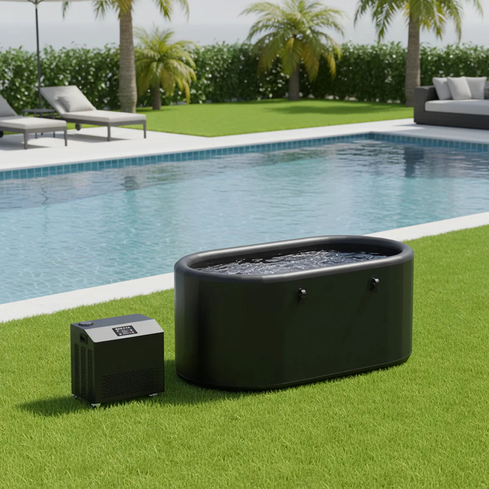 Peakspan Frost PRO chiller, side view with transport wheels