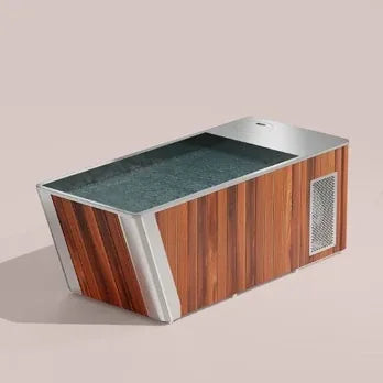 Ice bath exterior in a premium wood finish